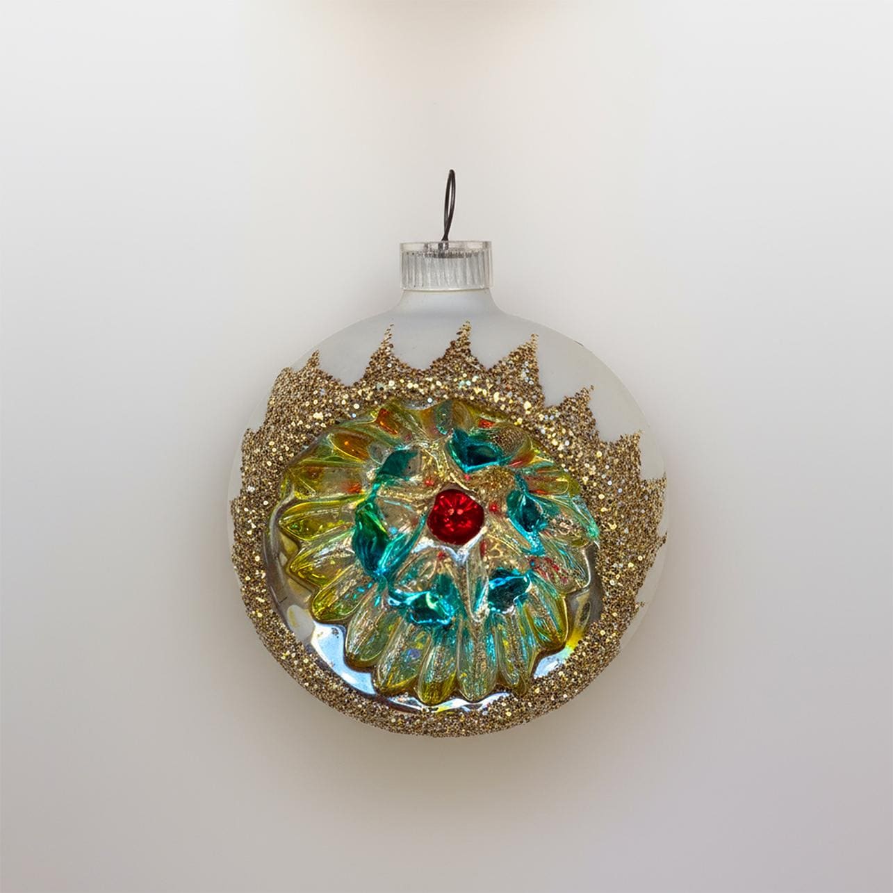 6 Imperial Collection Indent Glass Ornaments Vintage Christmas Tree made in Austria