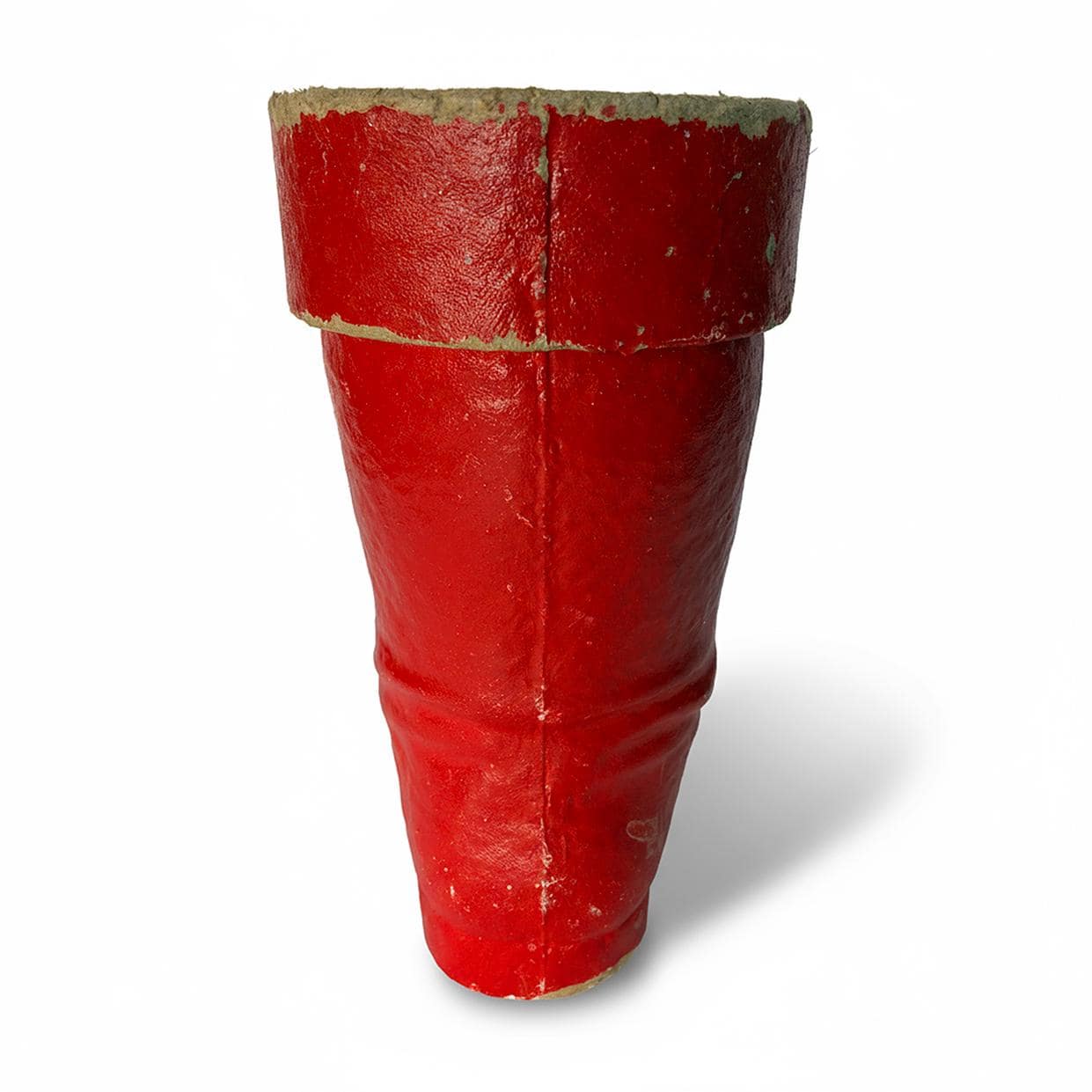 Paper Mache Santa Boot Candy Container Vintage Sizable