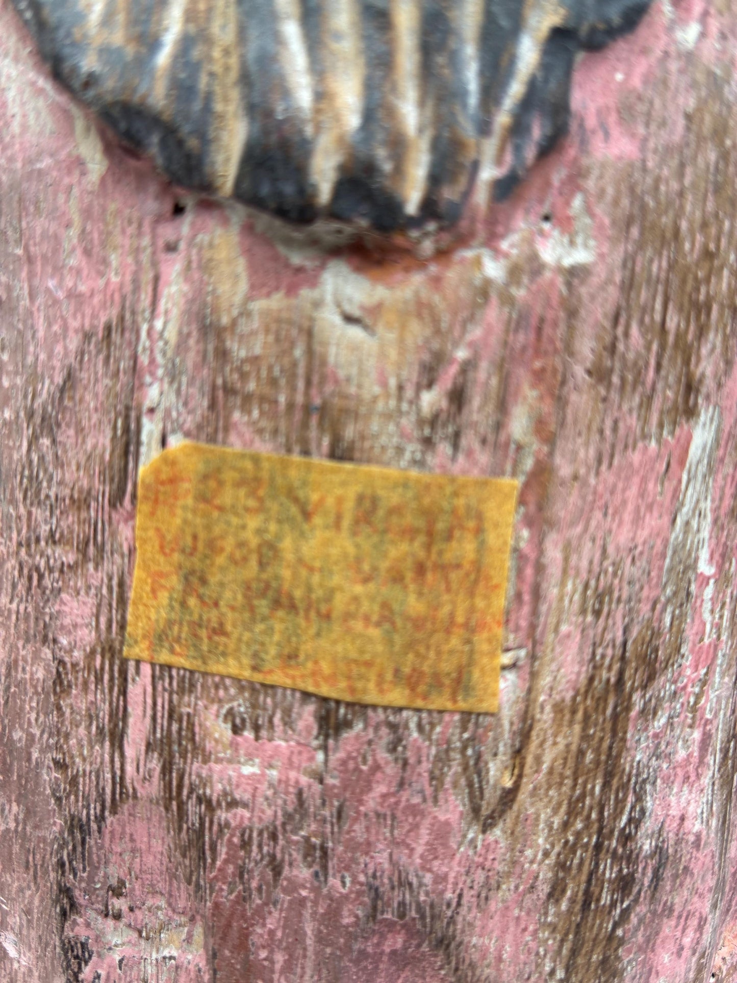 Antique 18th Century Hand-Carved Wooden Virgin Mary Santo — 12.5″ | Panamanian / Spanish Colonial Style