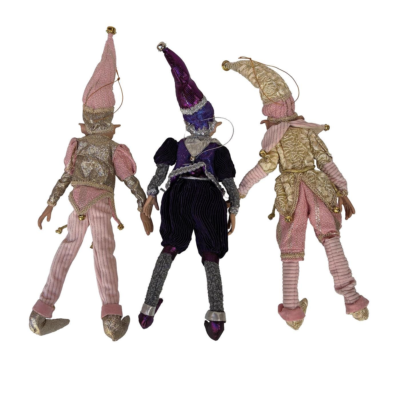 3 Robert Stanley Posable Christmas Elves