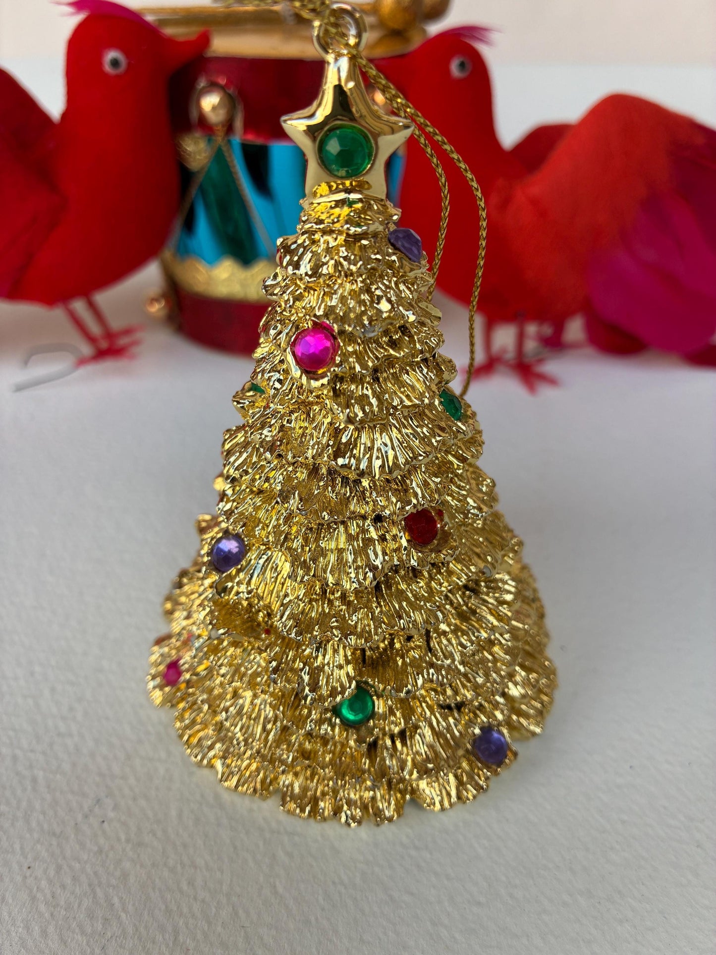 1970’s Christmas Birds Tree and Bird Ornaments