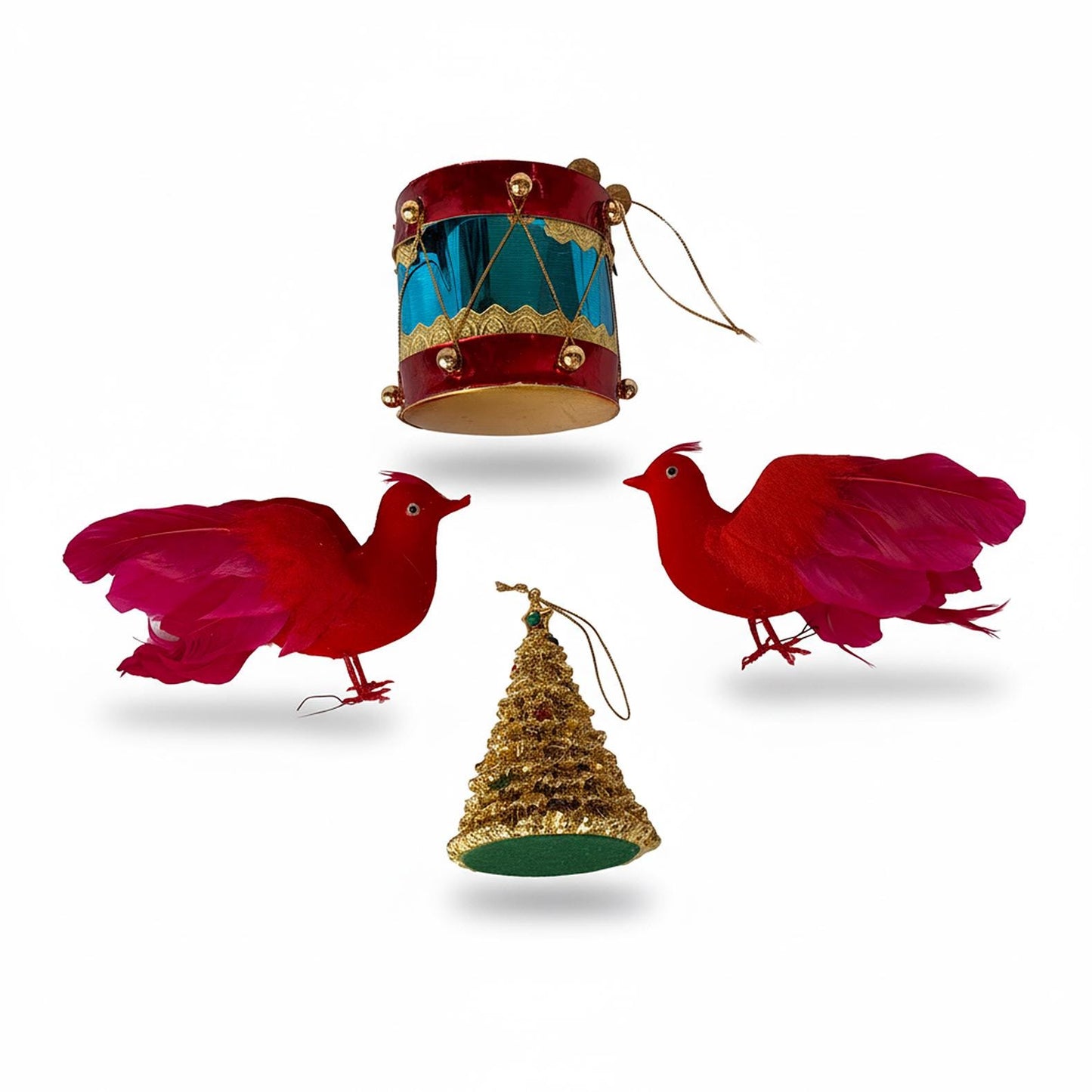1970’s Christmas Birds Tree and Bird Ornaments